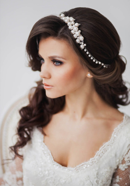 امواج عروسی مدل موهای در بلند مو