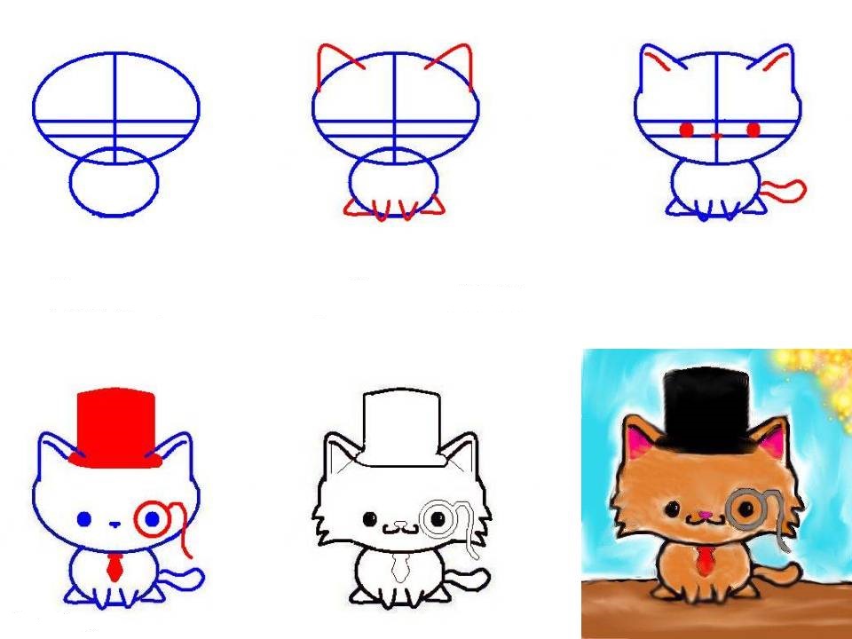 Котенок карандашом поэтапно. Поэтапное рисование котенка. Рисунок котенка поэтапно. Поэтапный рисунок котенка. Поэтапное рисование кота для детей.