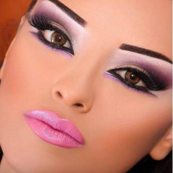 Арабская макияж для карие глаза