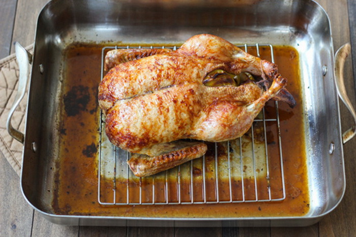 Курица в духовке целиком температура и время