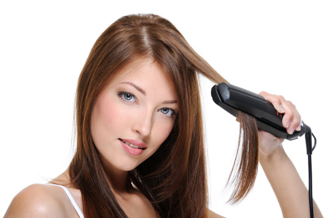 How to straighten hair iron