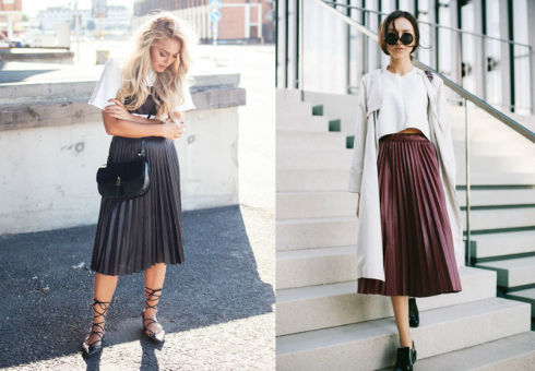 What to wear a skirt of Plears - photo of fashionable images. How to wear skirt pls in winter