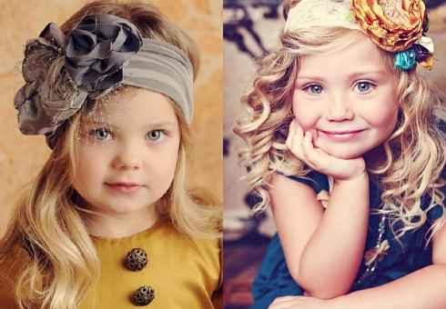 Beautiful children's hairstyles for long hair with their own hands
