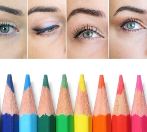 วิธีการทาสีตาด้วยดินสอ เราเลือกสีดินสอสำหรับดวงตา วิธีการวาดและนำตาด้วยดินสอในขั้นตอนสำหรับผู้เริ่มต้น วิธีการวาดลูกศรด้านหน้าดินสอ