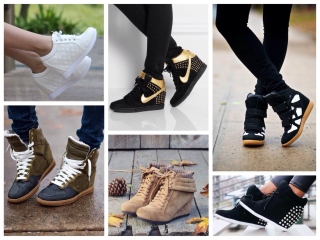 What to wear men and female sneakers. Trendy images, how to wear sneakers - Photo