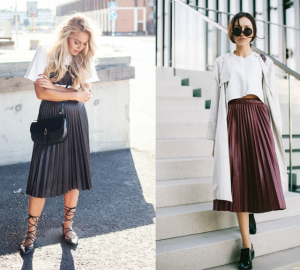 Vad man ska bära en kjol av plears - Foto av fashionabla bilder. Hur man bär kjol Pls på vintern