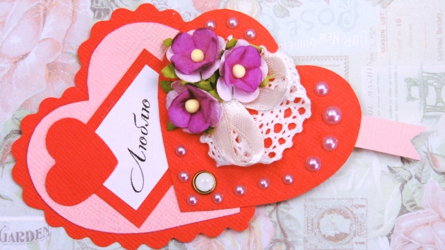 How to make Valentine with your own hands. How easy and beautifully make a paper valentine at home