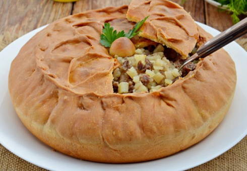 Como cozinhar a balança tártara. Receitas passo-a-passo da balha tártara com carne, batatas, arroz. Como cozinhar doce balish - foto