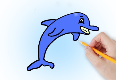 Как да се направи делфин поетапно молив. Как лесно да се направи на делфините за начинаещи