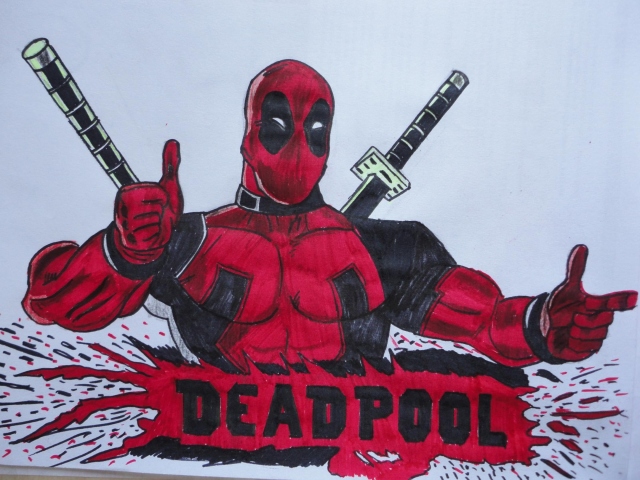 Kako crtati Deadpool s olovkom u fazama. Kako crtati dedpool u stanicama za početnike
